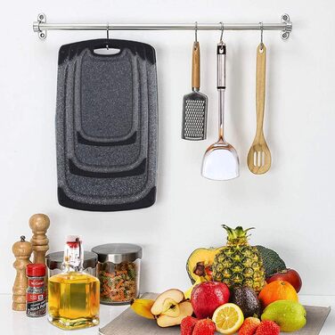 Набір обрізних дощок KIMIUP з пластику, 3 шт., з неслизькими ручками, BPA-Free, для кухні, набір, миючі в посудомийній машині