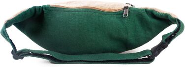 Гірчатка Freakmandu з льону – поясна/перекидна сумка, бохо-хіппі стиль, ручної роботи, для чоловіків та жінок, універсальний розмір (з грибами)