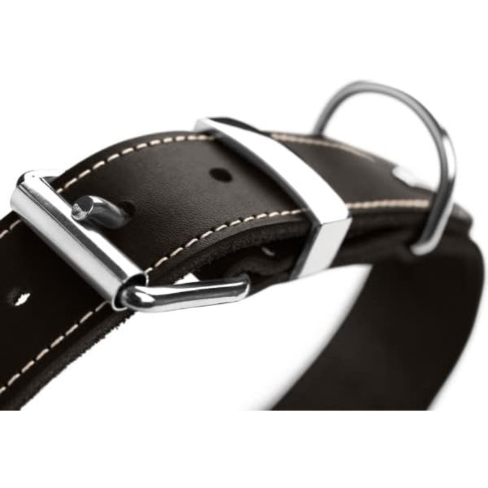 Нашийник для собак HUNTER AALBORG SPECIAL, шкіряний, міцний, комфортний, 35 см (XS-S), колір cognac