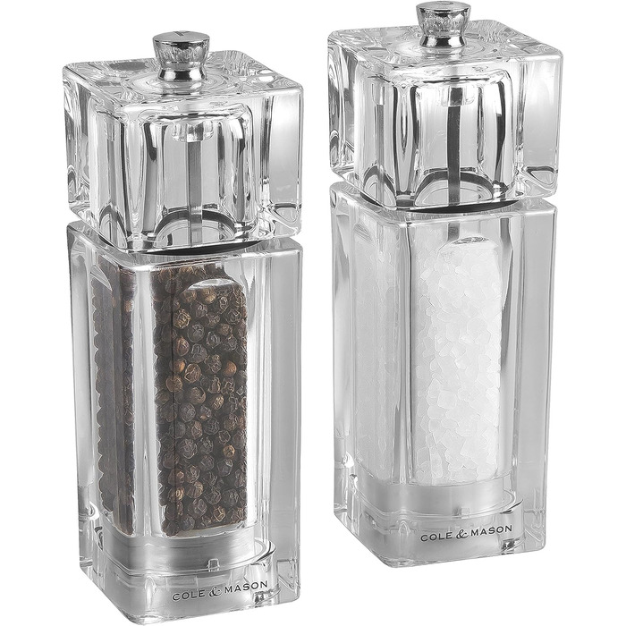 Соломолка Cole & Mason Cube, акрилова, 145 мм, керамічний механізм Precision+, 1 шт.