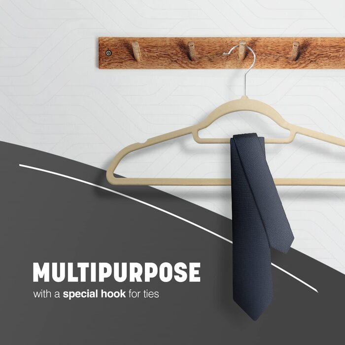 Вішалки для одягу KEPLIN, оксамитові, з перекладиною для краваток та 360° обертанням, міцні, економні, органайзер для шафи, для костюмів, курток та одягу, рішення для зберігання вдома, м'ятно-зелені (30 шт, кремовий)