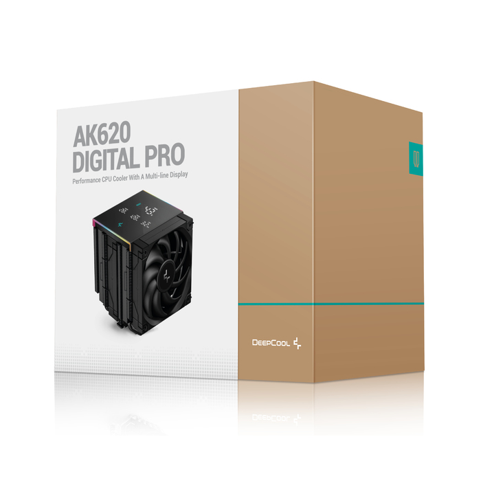 Кулер для процесора DeepCool AK620 Digital Pro, 2x 120мм, чорний