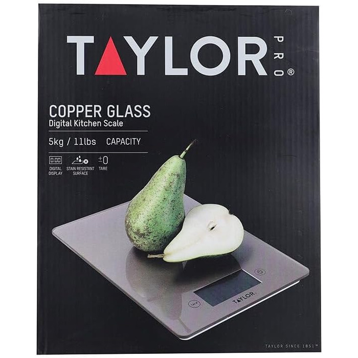 Кухонні ваги Taylor Pro Digital, рожеве золото, 5 кг, з функцією тарування