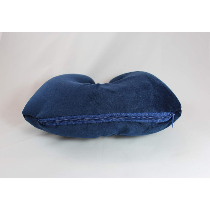 Подушка для подорожей та шиї CuddleBug CSUA05 2 в 1, синя, 32x32 см, з переробленого пластику R-PET
