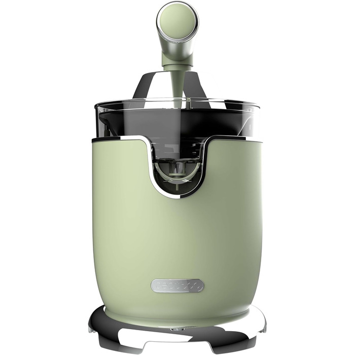 Електрична соковитискачка для цитрусових Cecotec Xqueeze RetroJuice 1000 Green - 1000W, нержавіючий фільтр, 2 конуси