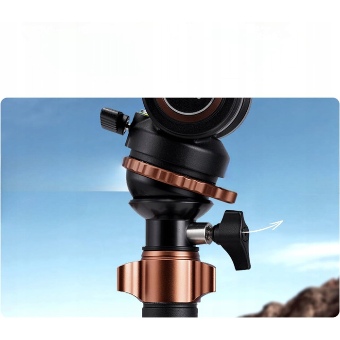 Фотоштатив-трипод Cayer AF2451 з головкою H6 та платформою, легкий, для DSLR PRO