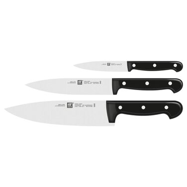 Набір кухонних ножів ZWILLING Twin Chef, 3 предмети, нержавіюча сталь, чорний, Made in Germany