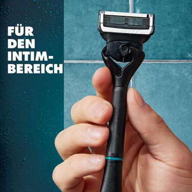 Змінні леза для бритви Gillette Body & Intimate, чорні, 6 шт. в упаковці