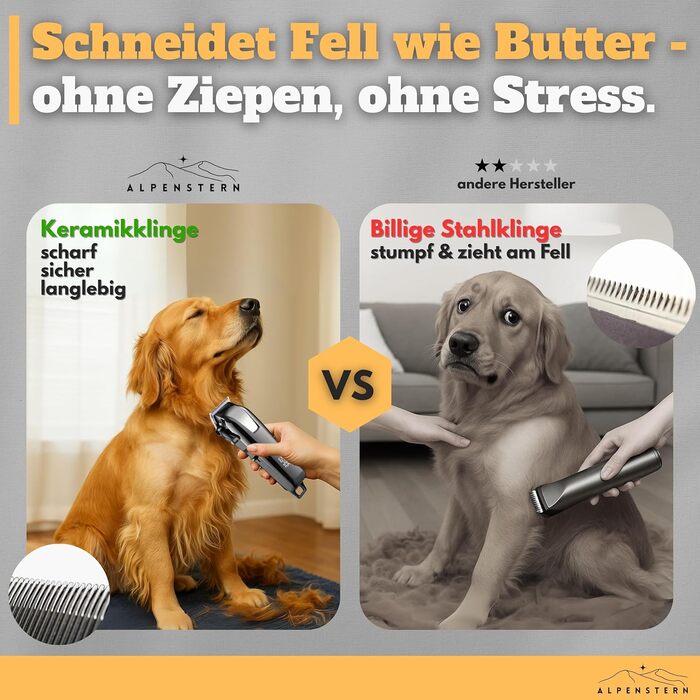 Професійна тиха машинка для стрижки собак, котів та коней – тримає щільне хутро. Машинка для стрижки собак, триммер, вистригувач. 3 години роботи від акумулятора