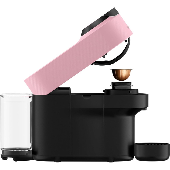 Кавомашина Nespresso Vertuo Pop ENV90.P, рожева, з функцією Cold Brew, Bluetooth, Wi-Fi, 4 розміри чашок, кавомашина Nespresso, комплект привітання