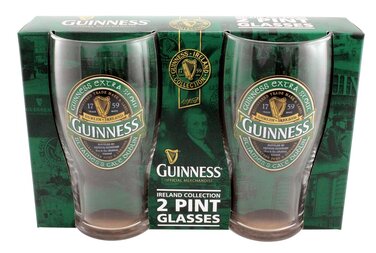 Набір келихів Guinness McLaughlin's Irish Shop 2 шт. Зелені, для пива