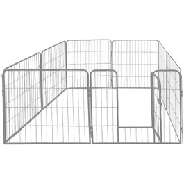 Вольєр для цуценят Petigi, розкладний, сталь з порошковим покриттям, розмір 80x60 см, сітка 47 мм, для саду