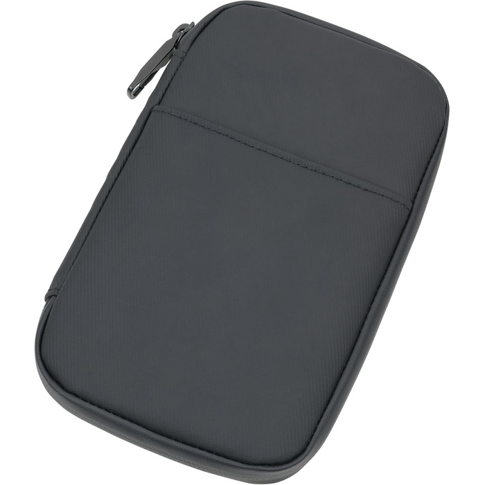 TROIKA Smart Traveller and Cable Organizer Black TECH Traveller – Front Pocket, Zip Pocket, Card Slots – Polyester, Polyurethane, Tarpaulin (Canvas) – Black Original