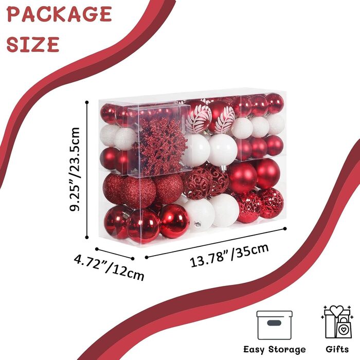 Набір прикрас на ялинку SY CRAFT 86 шт. - кульки, сніжинки, подарункові пакети (золотий)