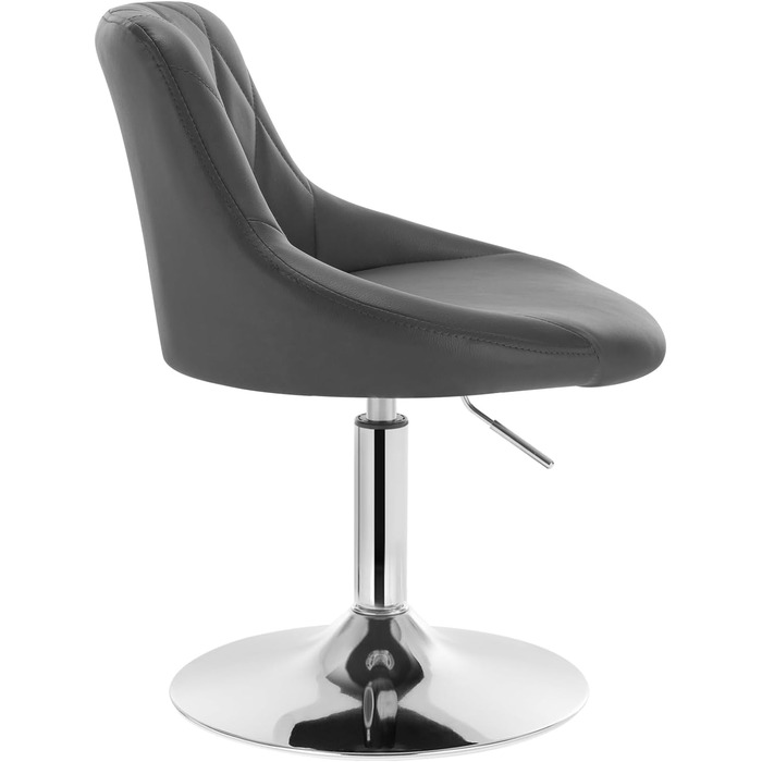Adjustable Swivel Bar Stool with Backrest - Dark Green Faux Leather - WOLTU BH242dgn-2