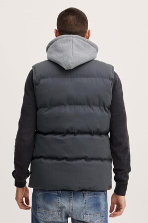 Чоловіча степкова жилетка Blend BHJens з капюшоном, кишенями та Regular fit, колір India Ink (70151)