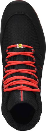 Робочі черевики ELTEN Maddox Black-red Mid ESD S3S, текстильні, з металевим носком, легкі, спортивні, 44 EU (жіночі та чоловічі)