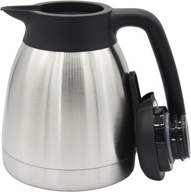 TRINKBASIS Insulated Carafe 1.5 L – Double-Walled Stainless Steel Thermos for up to 10 Cups of Coffee or Tea - Coffee Pot, Teapot