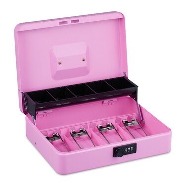 Relaxdays Cash Box with Number Combination