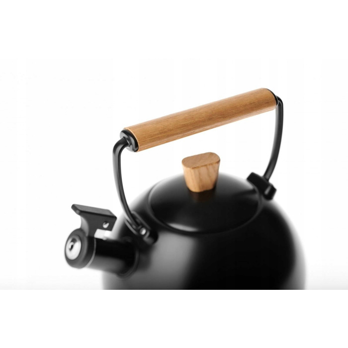 Класичний сталевий чайник Gerlach, 2,5 л, чорний