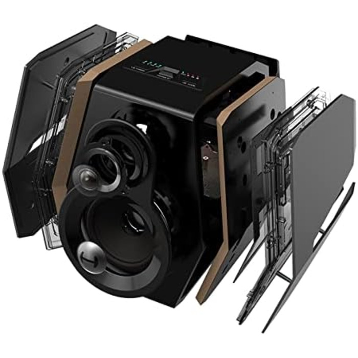 Edifier G2000 Bluetooth-колонки для геймінгу з RGB-підсвічуванням та 3 режимами звучання. Підключення: Bluetooth, USB (звукова карта), 3.5mm jack. (Чорний)