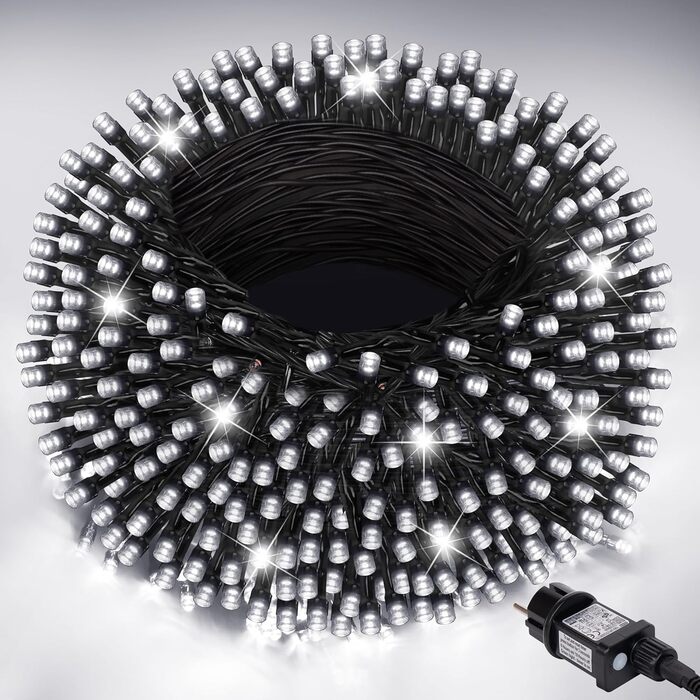 LED гірлянда 100 метрів, 800 LED, тепле світло. Декорація для дому, саду, вечірки, весілля. З таймером та пам'яттю.