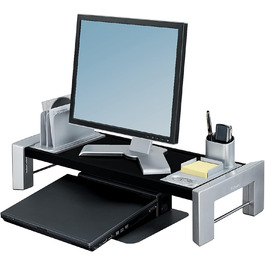 Підставка для монітора Fellowes Professional Series, чорна/антрацит, ергономічна робоча станція для плоских екранів