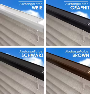 Custom Rollmayer Pleated Blinds, Drill-Mount Pleated Blinds, 14 Colors, 3 Profile Colors, Height 150-240 cm, Width: 25cm-120cm, Pleated Roller Shade Folding Blind Privacy and Sun Protection for Windows and Doors