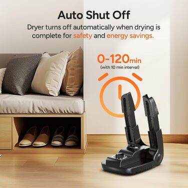 DR.PREPARE Electric Shoe Dryer Foot Warmer Shoe Heater Shoe Warmer Shoes Boot Dryer Glove Dryer Dries with Heat Fan Quick Drying for Shoes Hats Ski Boots, Button Type