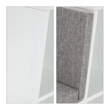 Relaxdays Bookshelf with Cushion