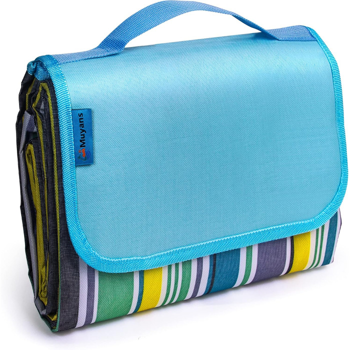 Плед для пікніка Muyans 200x300 см, XXL, водонепроникний, складний, з ручкою для саду, пляжу, кемпінгу