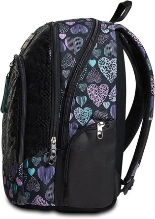 Рюкзак Seven Rucksack Advanced для школи, університету та відпочинку. Місткий рюкзак для підлітків, дівчаток та хлопчиків з відділенням для ноутбука та кишенькою для пляшки. Кольори: рожевий, фіолетовий.