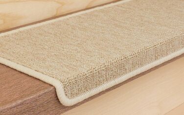 Ступінчасті килимки Kettelservice-Metzker Monza прямокутної форми, бежевого кольору, набір з 16 шт.