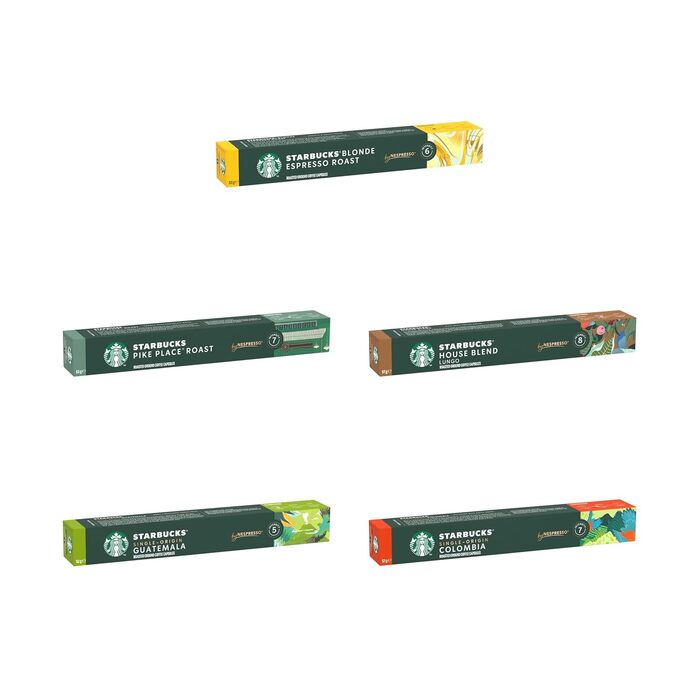 Кавові капсули Starbucks Blonde Espresso Roast для Nespresso, набір 10х10 (100 капсул)
