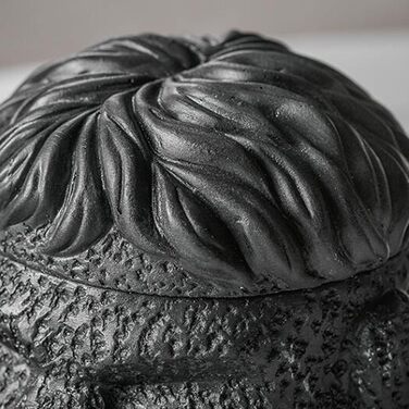 Відро для сміття на вулицю та балкон, герметичне, як стильний декор. Підходить для бетону та нержавіючої сталі. Чорний колір