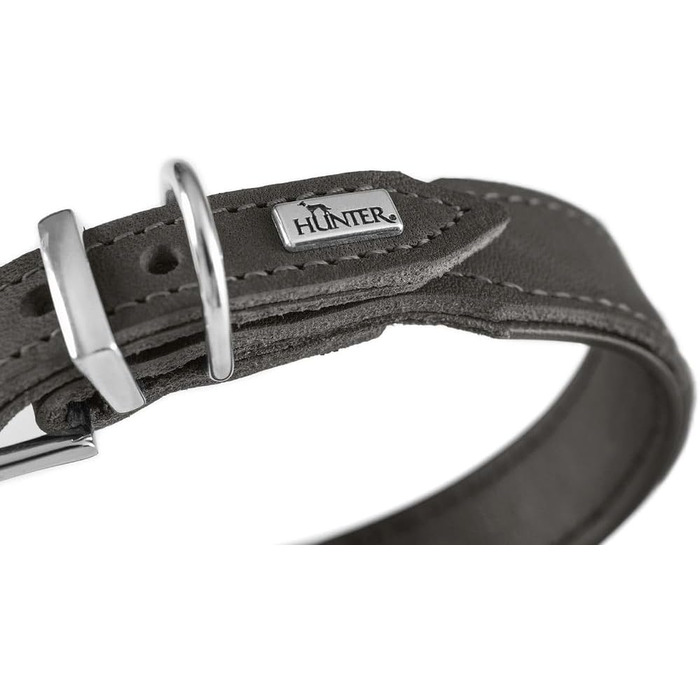 Нашийник для собак HUNTER Malta, Маджента, з м'якої повном'якої шкіри, ручної роботи, Made in Germany, розмір 37