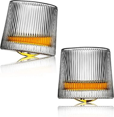 Набір склянок для віскі Webao Old Fashioned з кришталю, 160 мл (набір з 2 шт.)