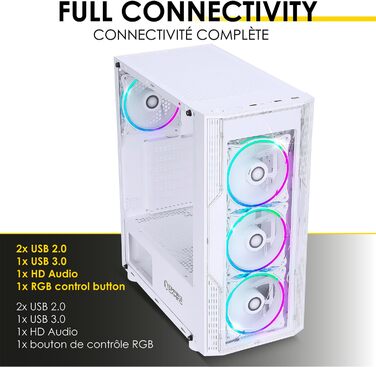 Комп'ютерний корпус EMPIRE GAMING Diamond – ігровий корпус середнього розміру ATX з RGB підсвічуванням