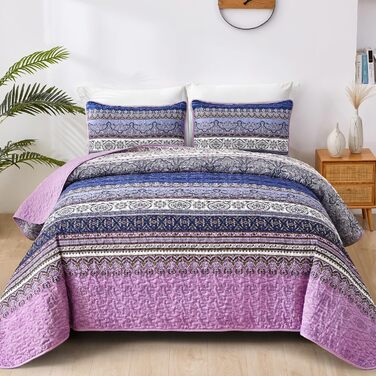 Пухова ковдра WONGS Bohemian, жовто-оранжева, 261.6 x 228.6 см, 3 шт. (Queen, Violett 2)