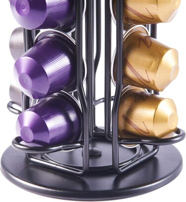Організатор для капсул Dolce Gusto та Nespresso, шухляда на 20 капсул, чорний