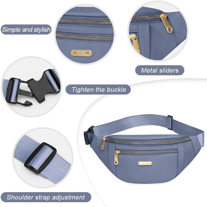 Гірчатка поясна водонепроникна для жінок та чоловіків, сумка через плече, поясна сумка, бірюзова
