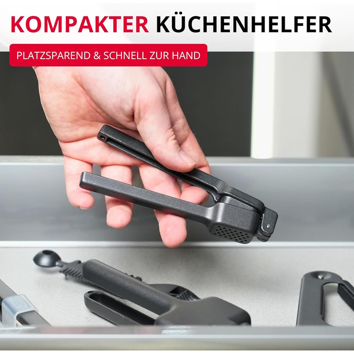 Прес для часнику Westmark Biopress Black Edition з алюмінію (сірий)