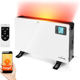 Електричний конвектор LEHMANN LHOHC-2013C: 2000 Вт, WiFi, LED, Таймер, Пульт керування
