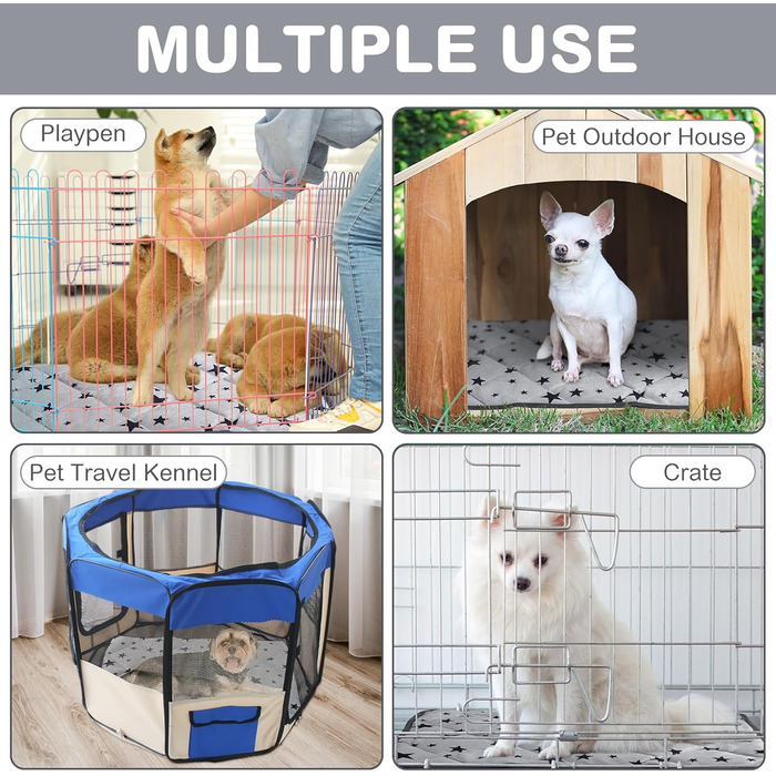 Самогріюча ковдра для котів та собак Namalu зі зірковим малюнком. М'яка, тепла, миється. Розмір 60 x 90 см