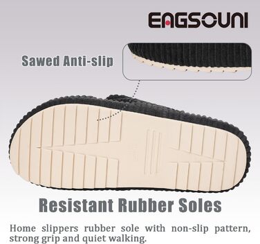 Зручні домашні тапочки з меморі-піною для жінок. Чорні, з перехресними ремінцями, антиковзаючі, розмір 37/38 EU