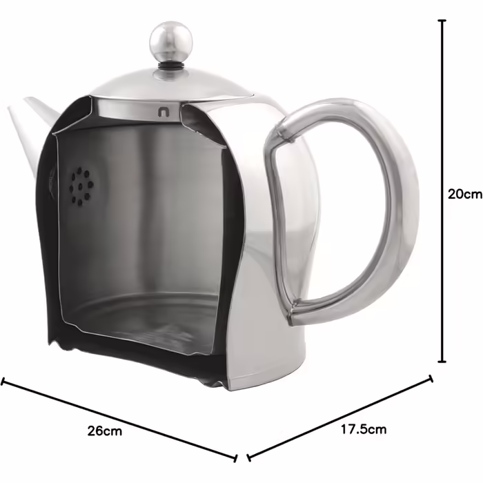 Bredemeijer small, rounded double-walled teapot 0.5 Liter (Matte, 2.0 L)