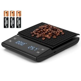 Електронні ваги для кави Viitech, до 3 кг, з таймером, 0.1 г, для дому та офісу