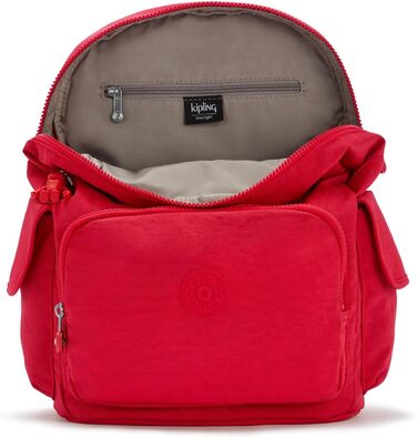 Міський рюкзак Kipling CITY PACK середній, коричневий/червоний