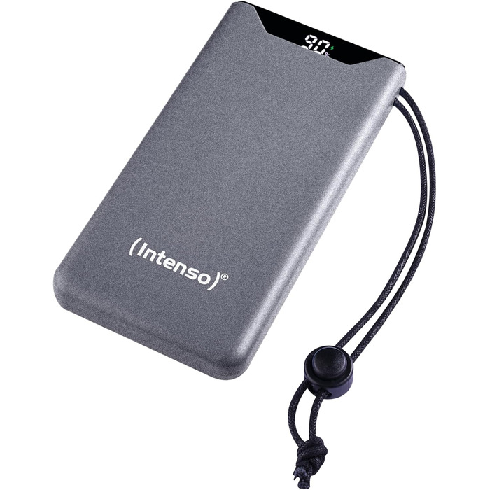 Powerbank Intenso F10000: 10000 mAh, PD 20W, QC 18W, USB-C/USB-A, Сірий
