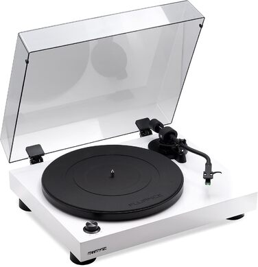 Програвач вінілу Fluance RT81 Elite High Fidelity з картриджем Audio Technica AT95E, чорний (глянцевий). Вбудований фонокоректор, ремінний привід, MDF корпус.